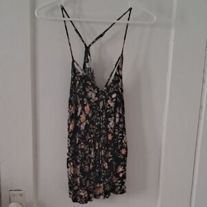 American Eagle Outfitters Black Floral Camisole
